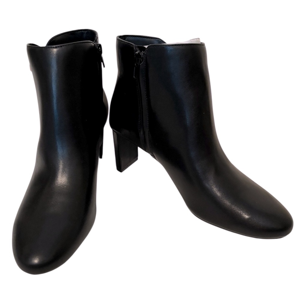 ALFANI PAAM Black Heeled Booties Size 9 **NWOT**